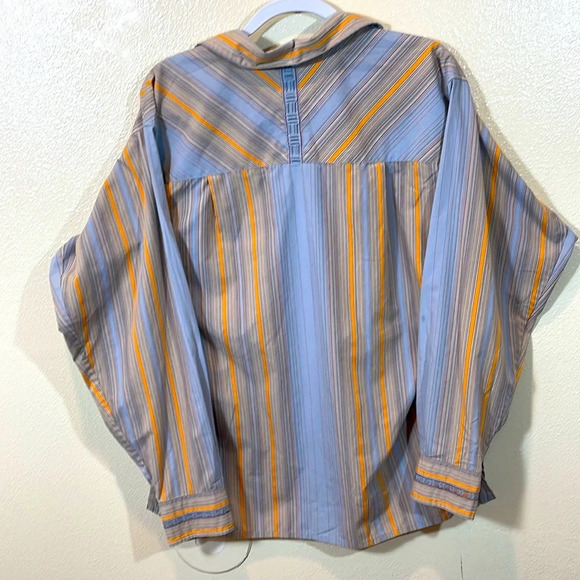 Patagonia vintage Rhythm Popover Tunic Organic Cotton Stripes medium - Picture 6 of 6